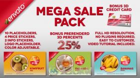 现代大型商场商店超市产品报价打折促销宣传片AE模板Videohive Mega Sale Pack 787...
