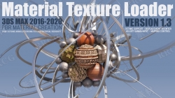 Material Texture Loader材质纹理3dsmax插件V1.3版