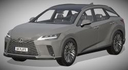 雷克萨斯RX 450 2023款SUV汽车3D模型