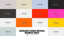 4K 优雅时尚的文字标志LOGO演绎动画AE模板 Elegant Logo Reveal Bundle Pack