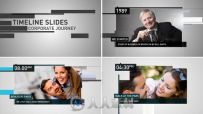企业发展时间轴展示动画AE模板 Videohive Timeline Slides 4882147