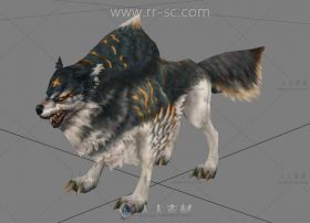 凶恶的狼游戏3D模型