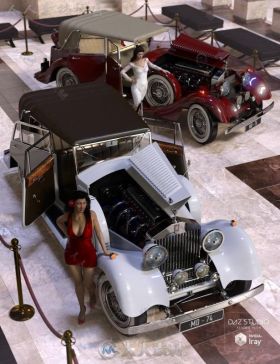 帅气古老的汽车3D模型合辑