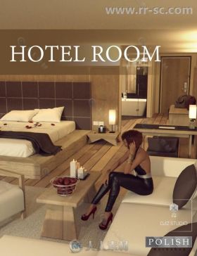 完整的现代风格五星级酒店客房3D模型合辑