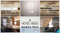 超华丽酒店包装动画AE模板 Videohive Hotel Video Bundle Pack 7264984
