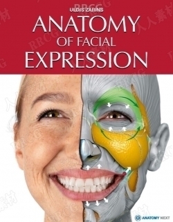 人体面部表情肌肉骨骼解剖学研究书籍