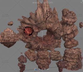 魔幻石头怪物3D模型