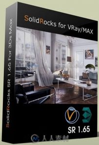 Solidrocks脚本渲染优化3dsmax插件V1.65版 SolidRocks 1.65 For 3ds Max 2010-2015...