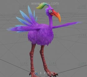 绚丽的大嘴鸟兽3D模型