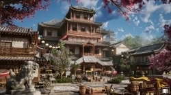 日本封建时代建筑景观环境场景Unreal Engine游戏素材资源