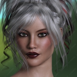 雀斑脸魅力身材精致妆容女性角色3D模型合集