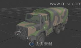 超现实部队卡车3D模型
