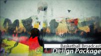 超酷水墨篮球设计动画AE模板 Videohive Basketball Broadcast Design 12150762