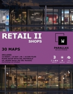 商店商场零售店相关建筑景观场景3D模型