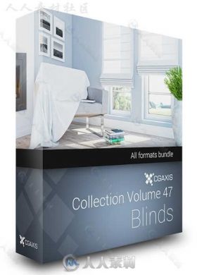 30组精致窗帘百叶窗3D模型合辑 CGAXIS MODELS VOLUME 47 BLINDS