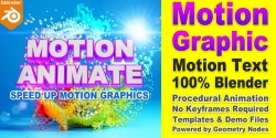 Motion Animate动态图形动画预设合集Blender插件V0.3版