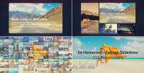 拼图回忆相册动画AE模板 Videohive 3d Memories Collage Slideshow 11681886