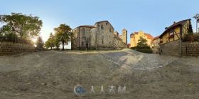 中古欧风城市高清3D全景图