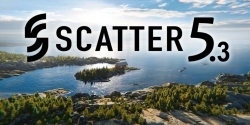 Scatter绿色草木环境生态分布Blender插件V5.3版