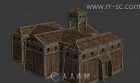 中世纪欧洲军营3D模型
