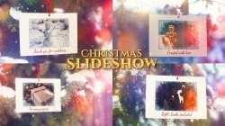 圣诞节主题室外树挂相册展示动画AE模板