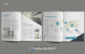 40页年度报告indesign排版模板Annual Report - 40 pages