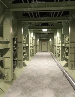 工业军事导弹仓库道具神秘地下走廊3D模型合集