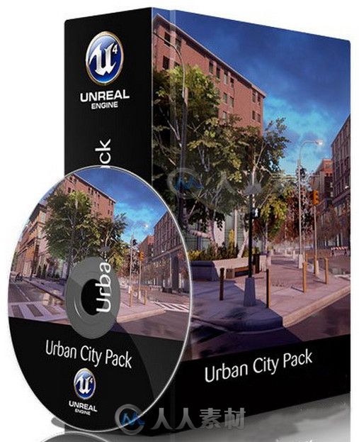 虚幻游戏引擎拓展资料包-大型城市 Unreal Engine 4 Marketplace Urban City Pack