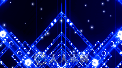 蓝色动感绚丽灯光晚会酒吧演艺舞台LED大屏幕背景视频素材