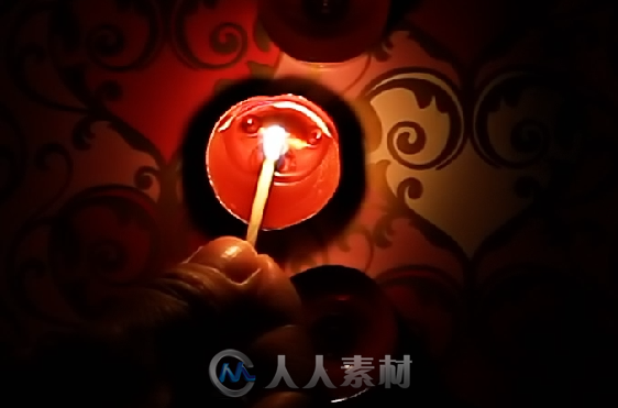 8组爱心蜡烛婚庆情人节高清晚会LED背景视频素材