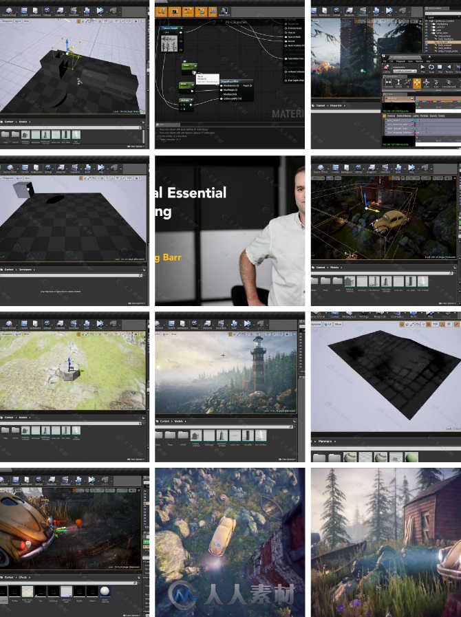 Unreal Engine 4虚幻游戏引擎基础核心训练视频教程 Unreal Essential Training