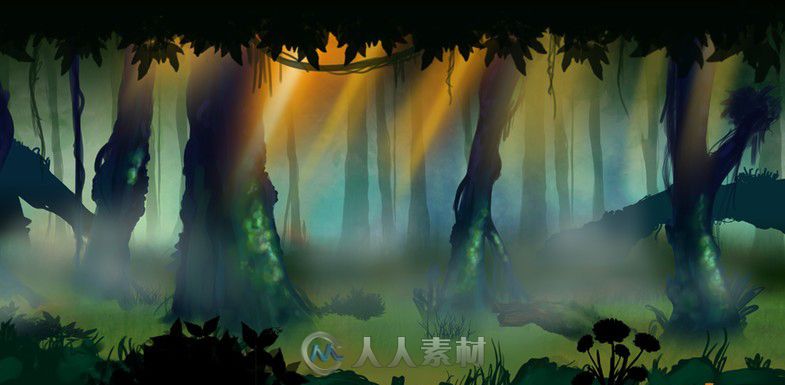 Painted 2D Forest 1.0 - 手绘风格的2D森林图集