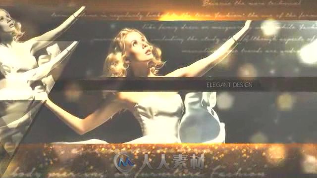 时尚华丽金色粒子幻灯片颁奖典礼开场视频包装AE模板 Videohive Fashion 13489211