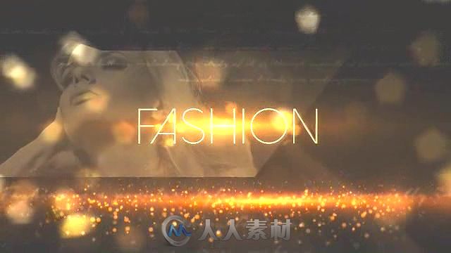 时尚华丽金色粒子幻灯片颁奖典礼开场视频包装AE模板 Videohive Fashion 13489211