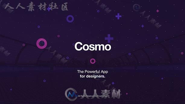 现代时尚手机应用展示幻灯片产品宣传AE模板 Videohive Cosmo l App Promo Kit 198...