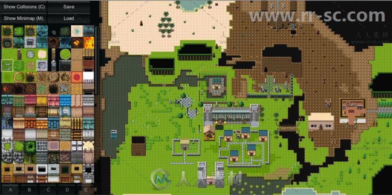 自动绘图地图编辑器RPG游戏工具包编辑器扩