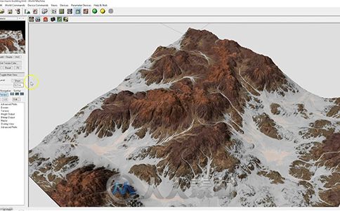 3dmax VS WorldMachine高精度低面数真实地形建模视频教程