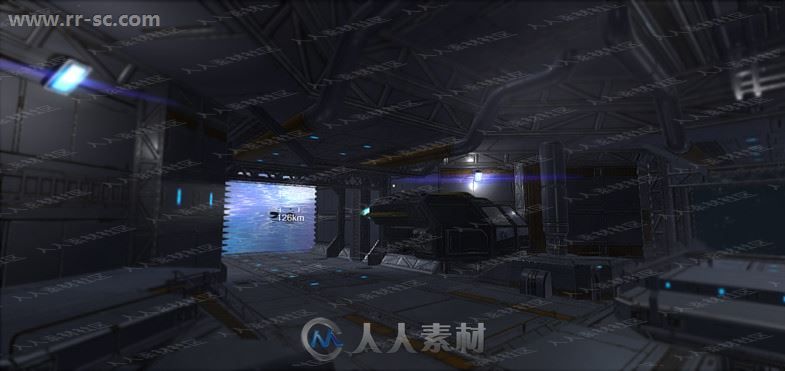 100多组宇宙飞船机仓外太空环境3D模型Unity游戏素材资源