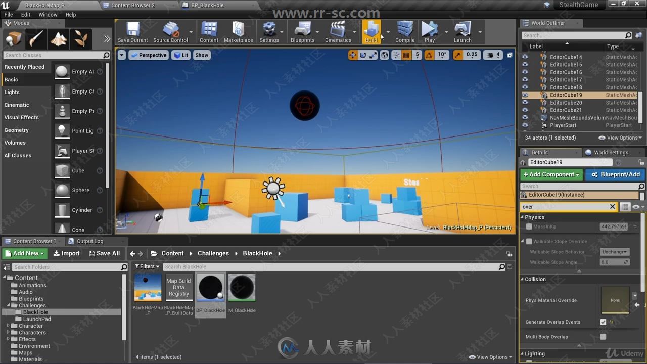 Unreal Engine 4中C++与Blueprint多人网游开发训练视频教程