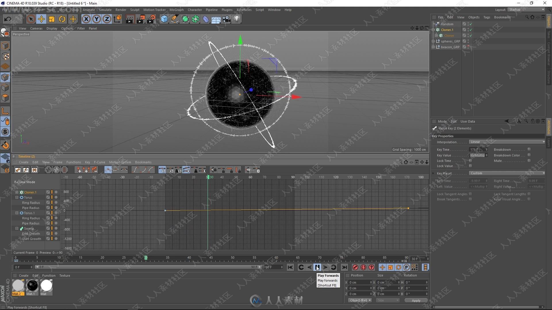 Cinema 4D中FUI虚拟动态图像制作视频教程