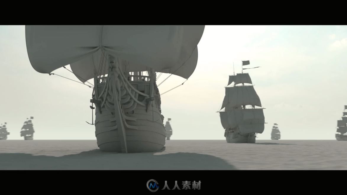 影片《海军上将（Michiel de Ruyter）》视觉特效解析视频 航海场景的制作过程解析