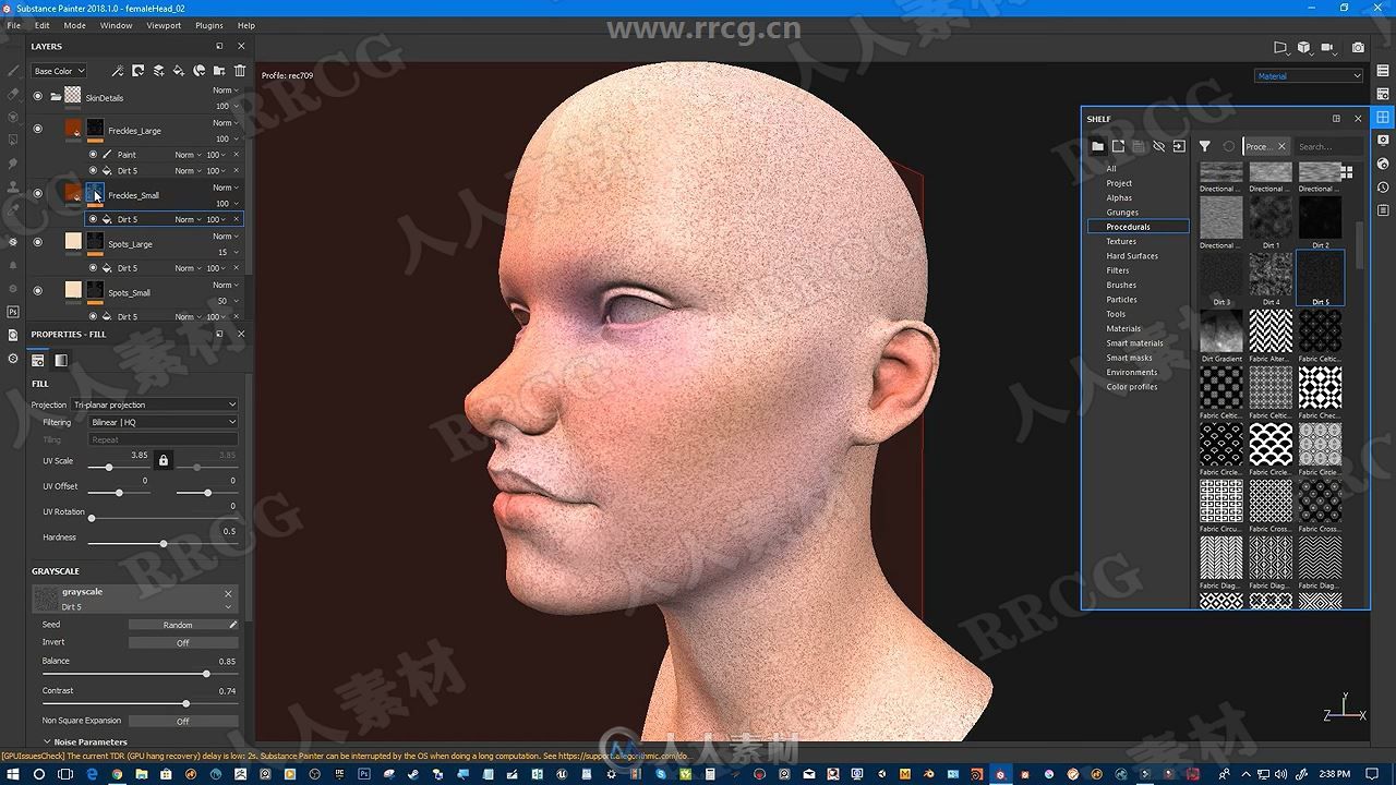 Substance Painter制作3D游戏角色皮肤材质视频教程