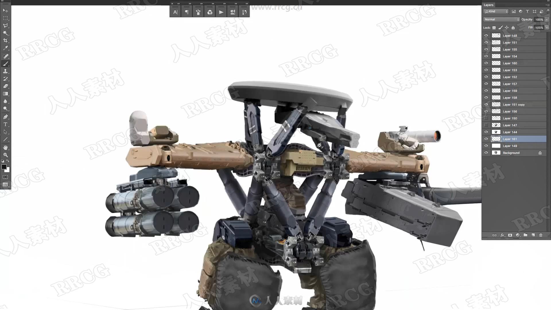 Maya军用机甲机器人制作视频教程