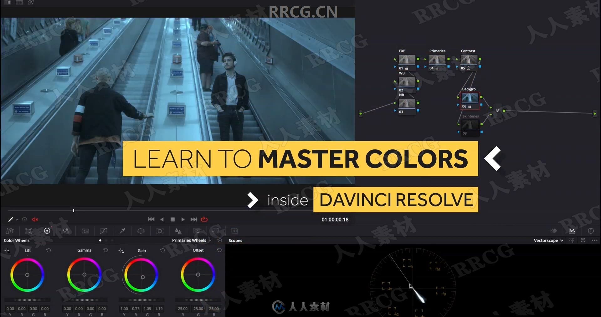 DaVinci Resolve达芬奇色彩分级大师级版课程视频教程