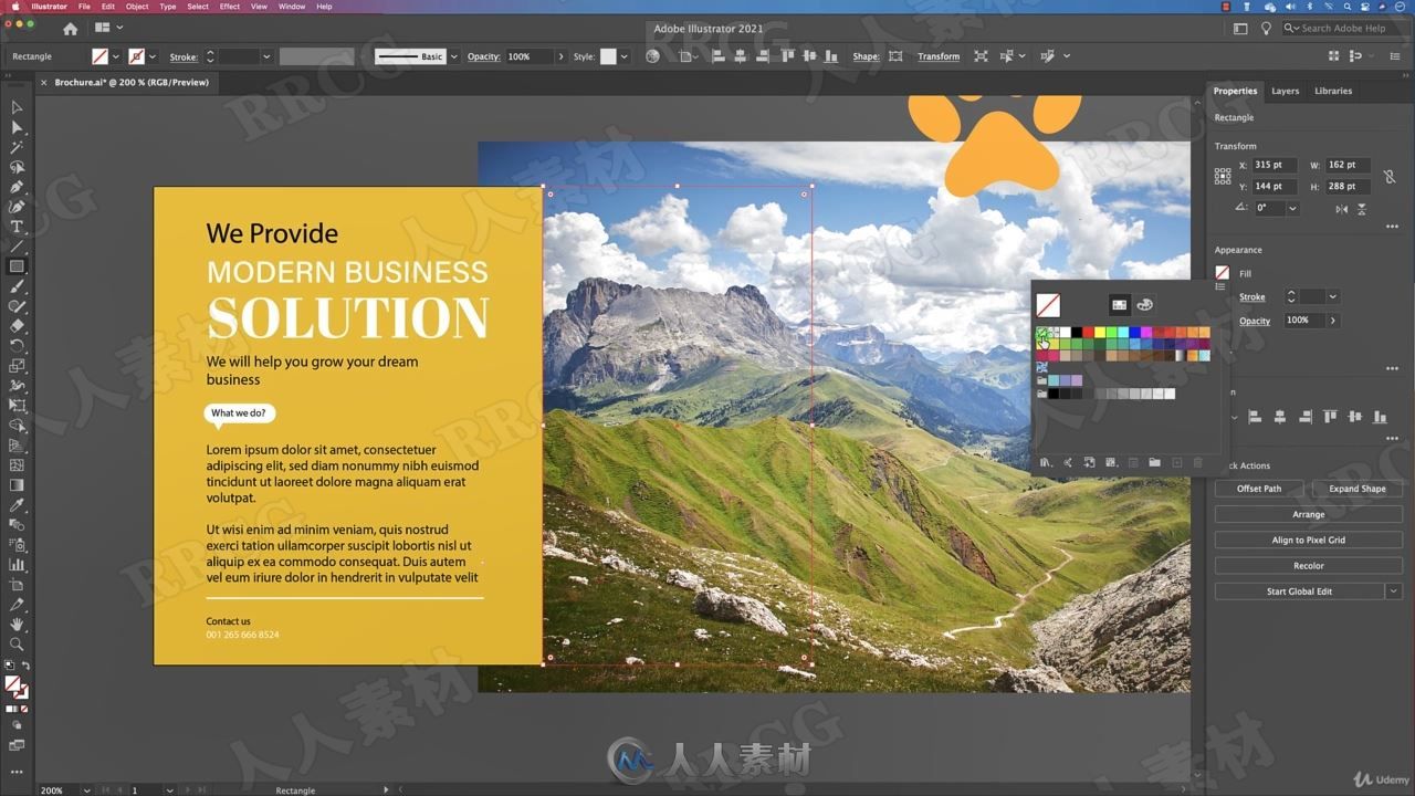 Illustrator CC2021基本图形设计培训视频教程