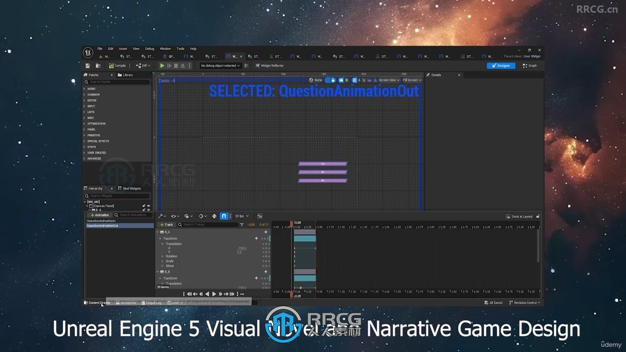 UE5虚幻引擎太空射击游戏蓝图系统设计视频教程