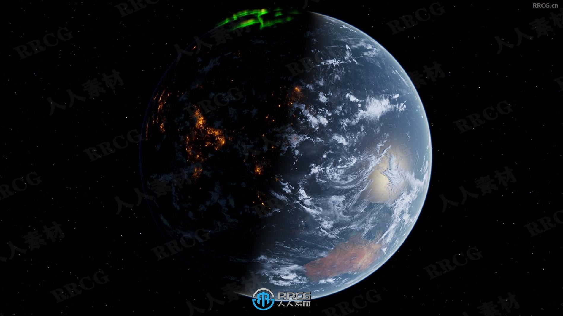 宏观超高清逼真地球影视级模拟UE游戏素材