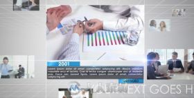 时尚公司业务时间轴宣传动画AE模板 Videohive Business Timeline 6077053