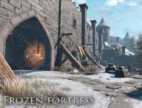 中世纪冬季堡垒环境3D模型Unity游戏素材资源