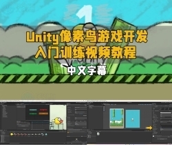 【中文字幕】Unity像素鸟游戏开发入门训练视频教程